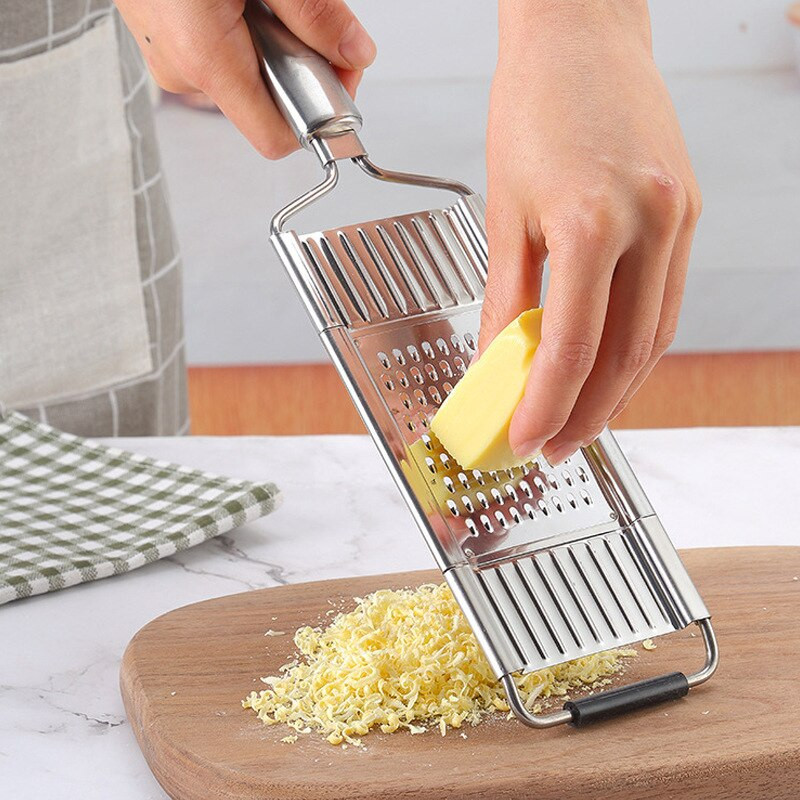 Zöldségszeletelő hámozó aprító vágó vastag rozsdamentes acél többfunkciós reszelő fogantyús gyümölcsreszelő Otthoni konyhai eszközök