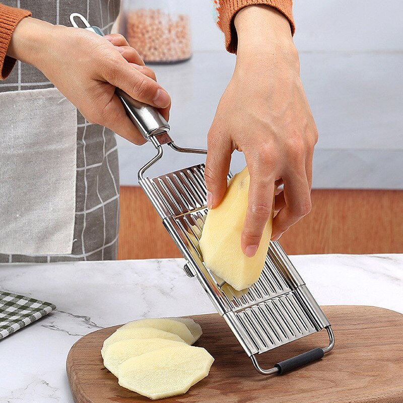 Zöldségszeletelő hámozó aprító vágó vastag rozsdamentes acél többfunkciós reszelő fogantyús gyümölcsreszelő Otthoni konyhai eszközök