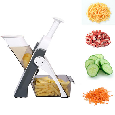 Tăiător de legume multifuncțional Tăiător de bucătărie de siguranță Tăiător de salată Tăiător de cartofi Tăiător de chipsuri de cartofi Gadget de gătit
