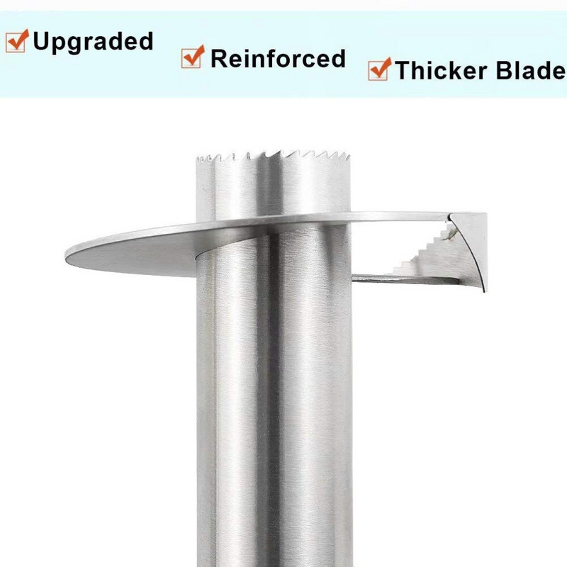 Peilis virtuvės įrankis Nerūdijančio plieno vaisių ananasų šerdies pjaustyklė Sluoksnio pjaustyklė Parer Geriausiai parduodama ananasų pjaustyklė vaisių peilių pjaustyklė