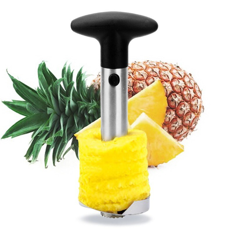 Резачка за белачка на ананас от неръждаема стомана Нож за плодове Резачка Спирала Машина за рязане на ананас Лесни за използване Кухненски инструменти за готвене