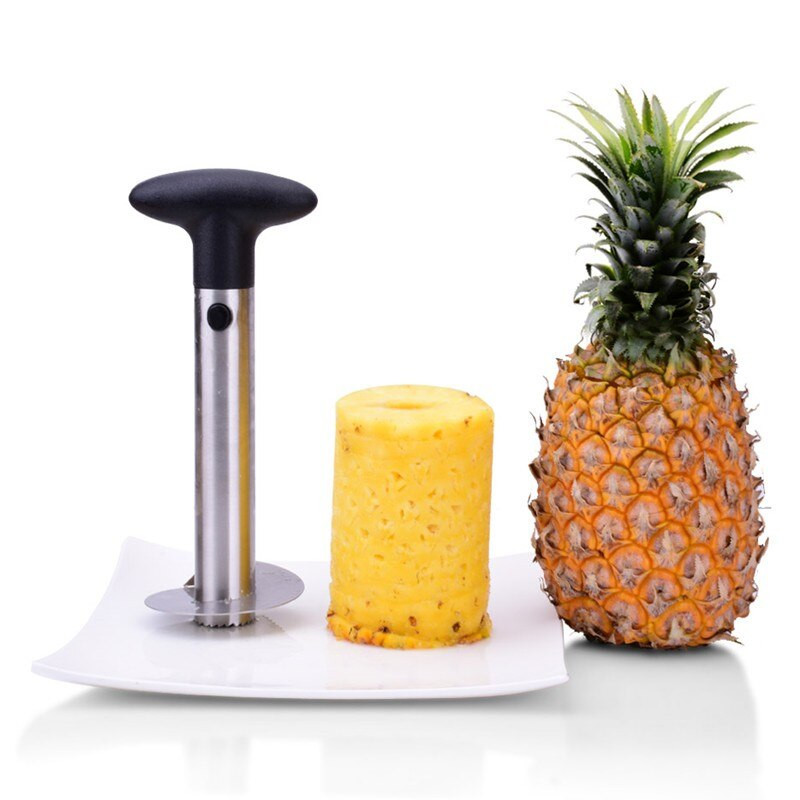 Резачка за белачка на ананас от неръждаема стомана Нож за плодове Резачка Спирала Машина за рязане на ананас Лесни за използване Кухненски инструменти за готвене