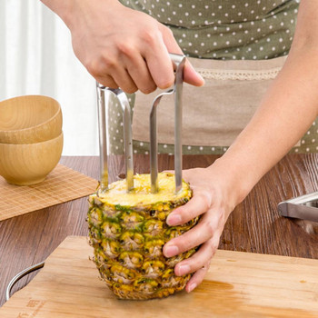 Висококачествена машина за белачка за ананас от неръждаема стомана Corer Slicer Peeler Cutter Parer Pineapple Slicers For Faminly Cutting Tool