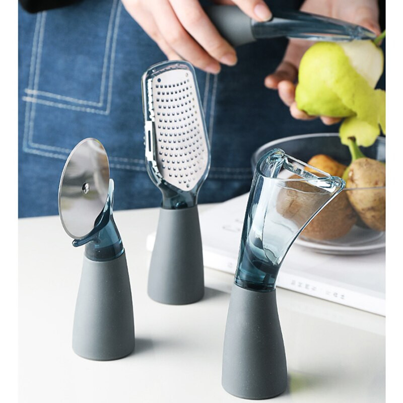 Nordic TPR Нож за плодове от неръждаема стомана Белачка за картофи Резачка за сирене Самолет Ренде Разбийте нож за пица Кухненски инструмент за зеленчуци