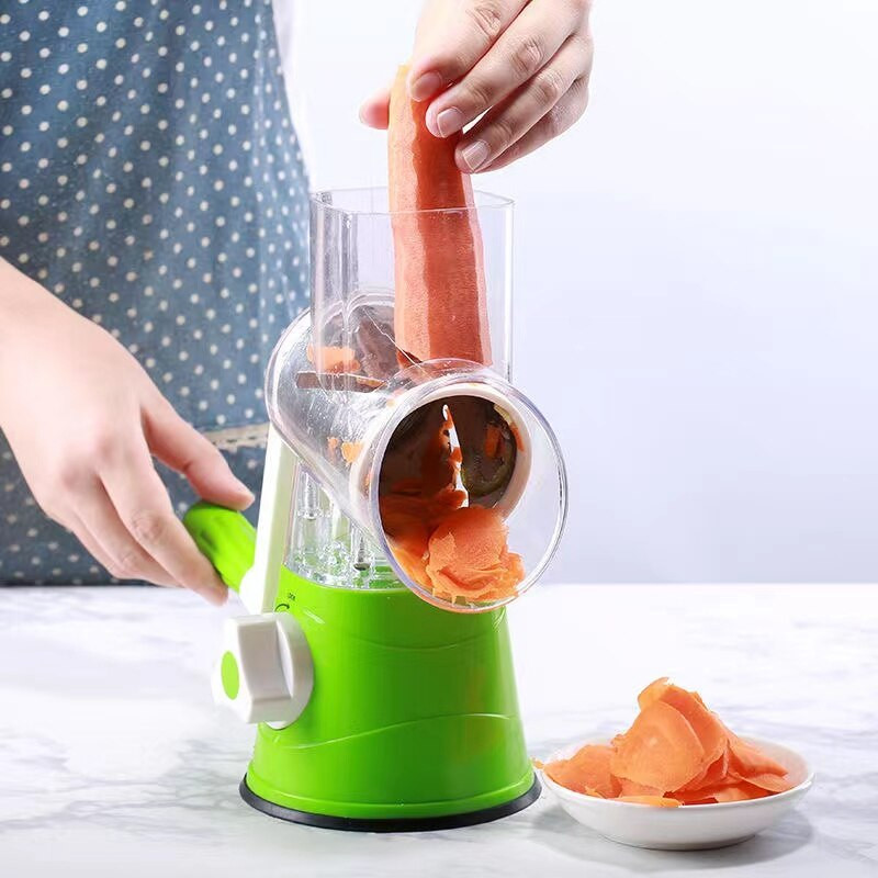 Rotációs reszelő Zöldségszeletelő Burgonyanyomó Gyümölcshagyma Élelmiszer Többfunkciós Aprító Reszelő Kézi Vágó Konyhai Kiegészítők