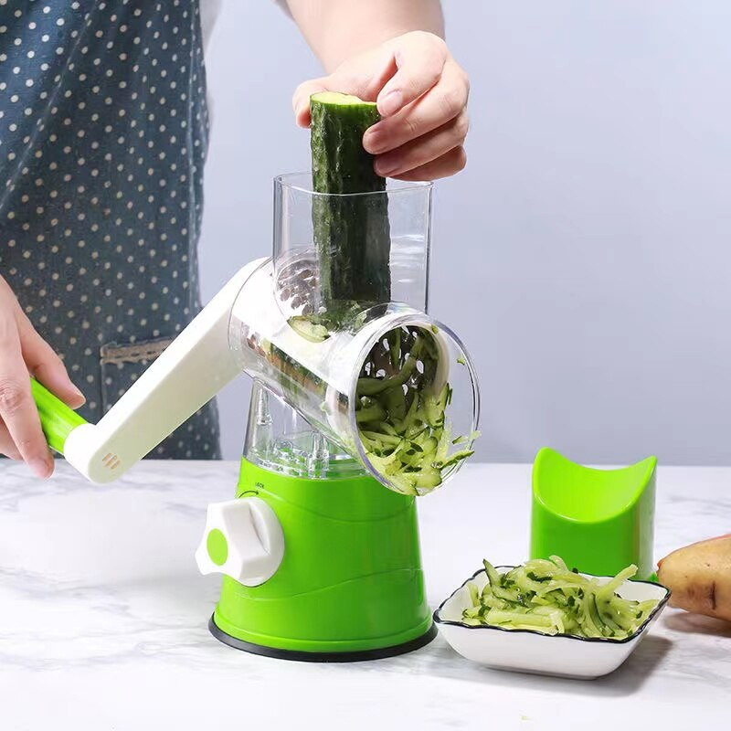 Rotációs reszelő Zöldségszeletelő Burgonyanyomó Gyümölcshagyma Élelmiszer Többfunkciós Aprító Reszelő Kézi Vágó Konyhai Kiegészítők