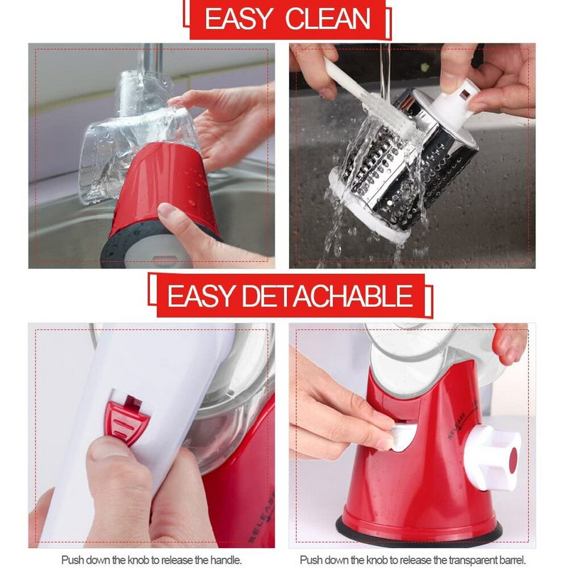 MLIA Ръчна резачка за зеленчуци Многофункционална кръгла мандолинна резачка Картофено сирене Кухненски джаджи Кухненски аксесоари