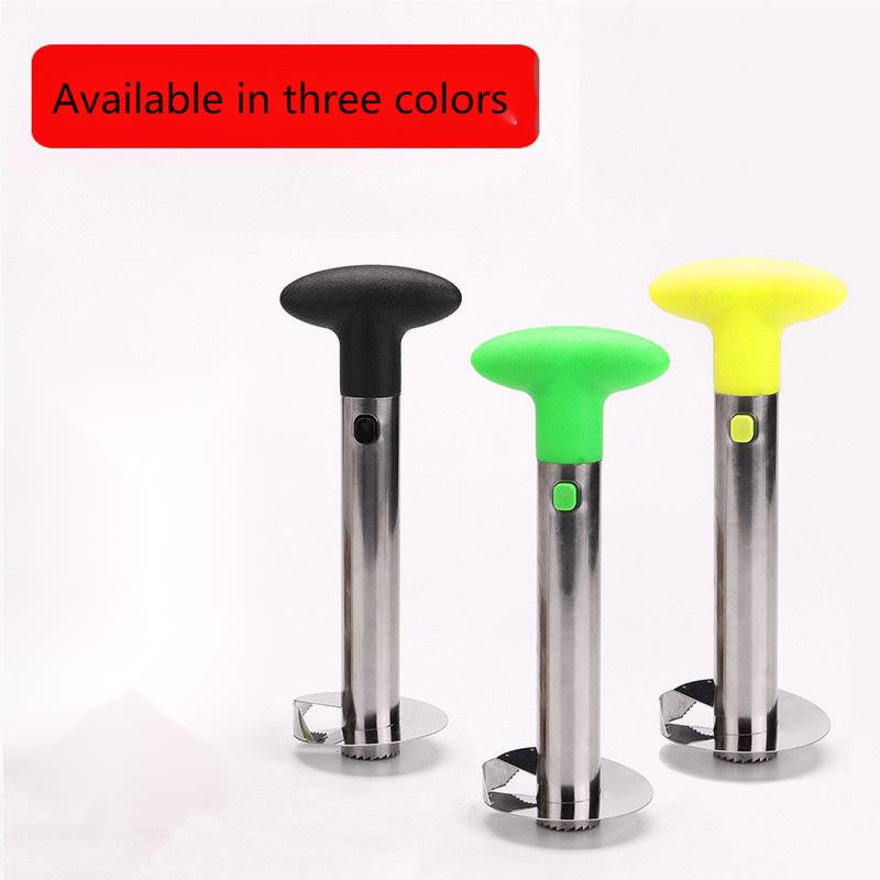 430 Rozsdamentes acél ananászszeletelő Hámozó Gyümölcsmagos Szeletelő Konyhai Könnyű Szerszám Ananász Spirálvágó Új edénytartozékok