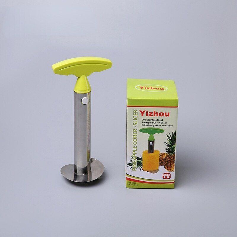 201 Rozsdamentes acél ananászszeletelő Hámozó Gyümölcsmagos Szeletelő Konyhai Könnyű Szerszám Ananász Spirálvágó Új edénytartozékok