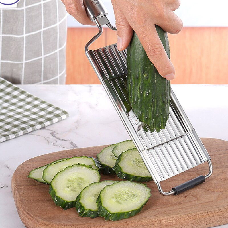Rozsdamentes acél aprító vágó, kézi kézi zöldségszeletelő, könnyen tisztítható reszelő fogantyúval Többcélú otthoni konyhai eszköz