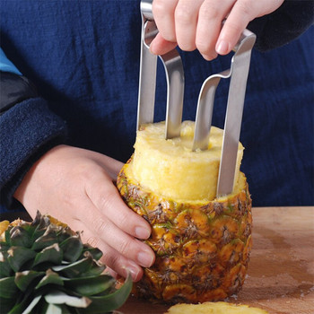 Creative 304 машина за белачка за ананас от неръждаема стомана Corer Slicer Cutter Parer Многофункционална ръчна белачка за плодове Кухненски инструмент
