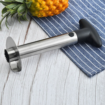 Нож за ананас от неръждаема стомана Мултифункционална белачка за ананас Corer Slicer Спирален нож Инструменти за плодове Кухненски аксесоари