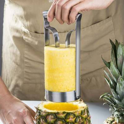 Mașină de tăiat ananas din oțel inoxidabil Mașină de tăiat fructe Tăiător de fructe Dispozitiv de tăiat fructe de înaltă calitate 1 buc.