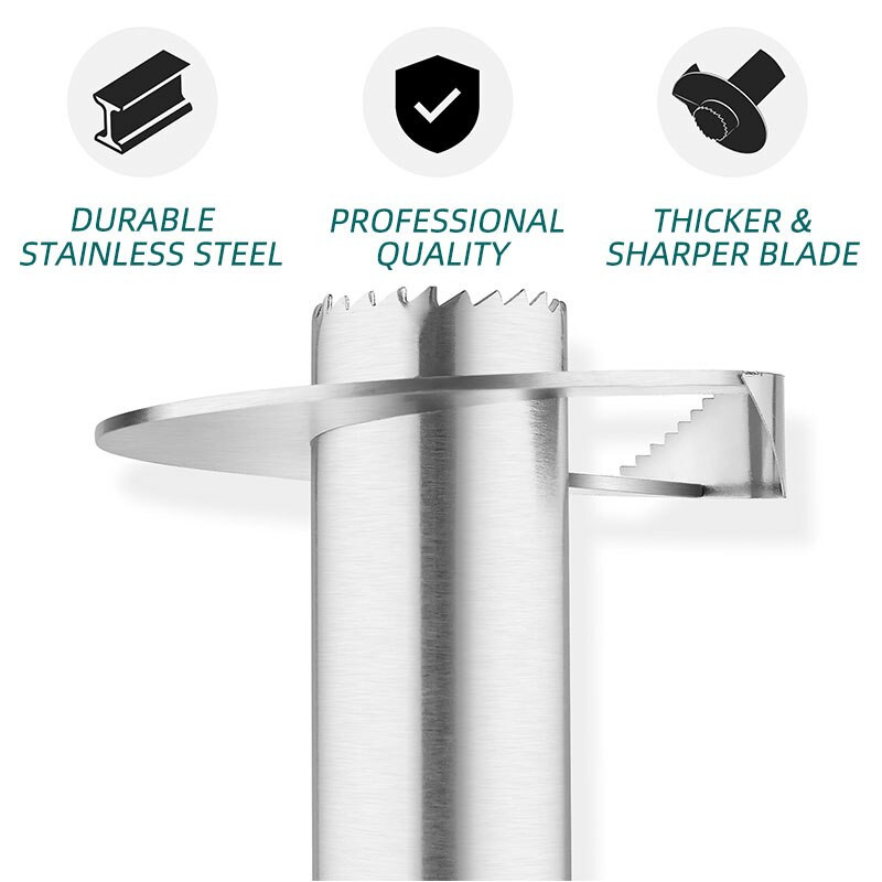 Χειροκίνητο μαχαίρι κοπής ανανά Πολυλειτουργικός πυρήνας φρούτων από ανοξείδωτο χάλυβα Φορητός σπιράλ οικιακός αποφλοιωτής αξεσουάρ κουζίνας