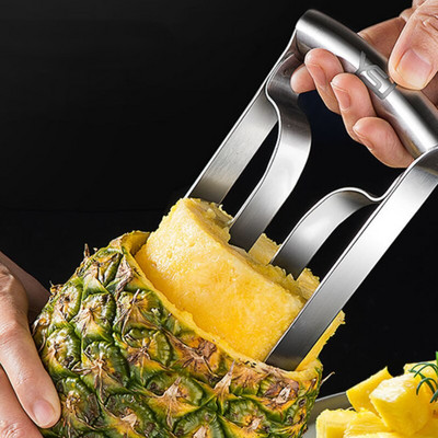Белачка за ананас Инструмент за белене на ананас Инструмент за премахване на сърцевината на ананаса от неръждаема стомана Инструмент за белене Резачки за ананас