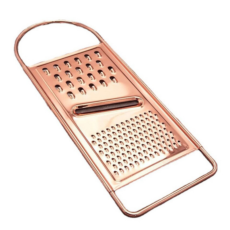 Rozsdamentes acél kütyük Arany Multifunkciós Konyhai Reszelő Burgonya Gyümölcsszeletelő Hámozás Kapar Zöldségvágó Aprító Törlő Retek