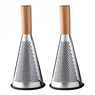Για κουζίνα Creative Cone Φρούτα Λαχανικά Τρίφτης Σκόρδο Μύλος Κόφτης Εγχειρίδιο Κουζινομηχανή Ξύλινη λαβή Αξεσουάρ σπιτιού