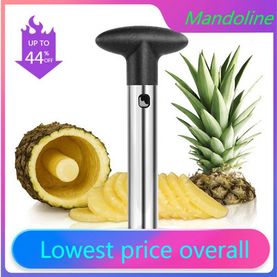 Cuțit pentru ananas din oțel inoxidabil Accesorii pentru curățarea ananasului Mașini de tăiat ananas Cuțit pentru fructe Cuțit pentru tăiat cu coajă Unelte de bucătărie