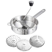 Rotary Food Mill Potato Ricer με 3 εναλλάξιμους δίσκους, ιδανικός για την παρασκευή πουρέ ή σούπες από λαχανικά, παιδικές τροφές