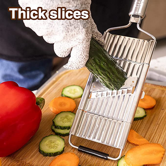 Rozsdamentes acél aprító vágó, kézi kézi zöldségszeletelő, könnyen tisztítható reszelő fogantyúval Többcélú otthoni konyhai eszköz
