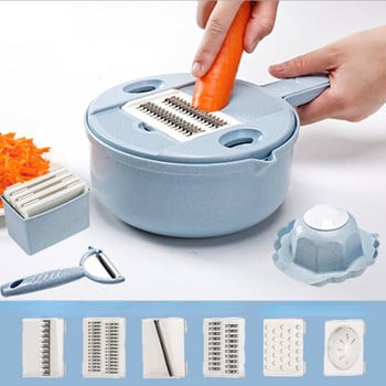 Μαχαίρι κουζίνας 12 τεμαχίων Vegetable Cutter Potato Peeler Kitchen Kitchen Kitchen Kitchen Kitchen Slice and Shredded Tomato Puree Τρίφτης λαχανικών