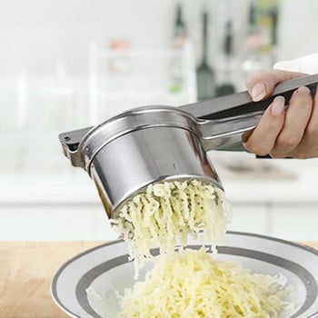 Potato Ricer από ανοξείδωτο χάλυβα Potato Ricer με 3 εναλλάξιμους δίσκους Kitchen Mill Mashing & Tritting Fruits &