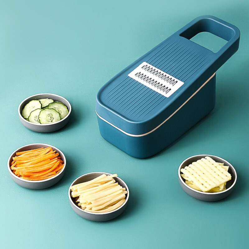 Sárgarépa élelmiszer szeletelő burgonya Kézikönyv aprítóhoz Hagyma káposzta Fokhagyma Aprító Zöldség kockázó Mandolin zöldségvágó Gyümölcs