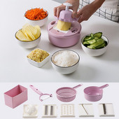 Peeler Peeler Vegetable Veggie Tools 11 Straw in Potato Slicer Slice Kitchen 1 with Strainer Triter Chopper λαχανικών καρότο