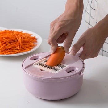 Peeler Peeler Vegetable Veggie Tools 11 Straw in Potato Slicer Slice Kitchen 1 with Strainer Triter Chopper λαχανικών καρότο