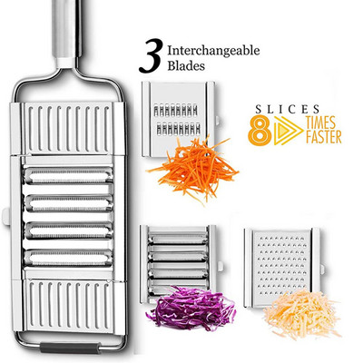 Tool Vegetable Cutter Kitchen Blades 304 Slicer Professional Adjustable Steel Stainless Grater Manual Vegetable Vegetable with