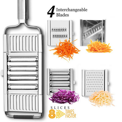 Tool Vegetable Cutter Kitchen Blades 304 Slicer Professional Adjustable Steel Stainless Grater Manual Vegetable Vegetable with