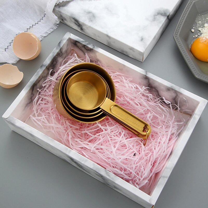 WHISM Χονδρική 8 τμχ/σετ Κουζίνα Μεζούρα Κουτάλια από ανοξείδωτο ατσάλι Σετ μεζούρα και κουτάλια με χαραγμένες μετρήσεις