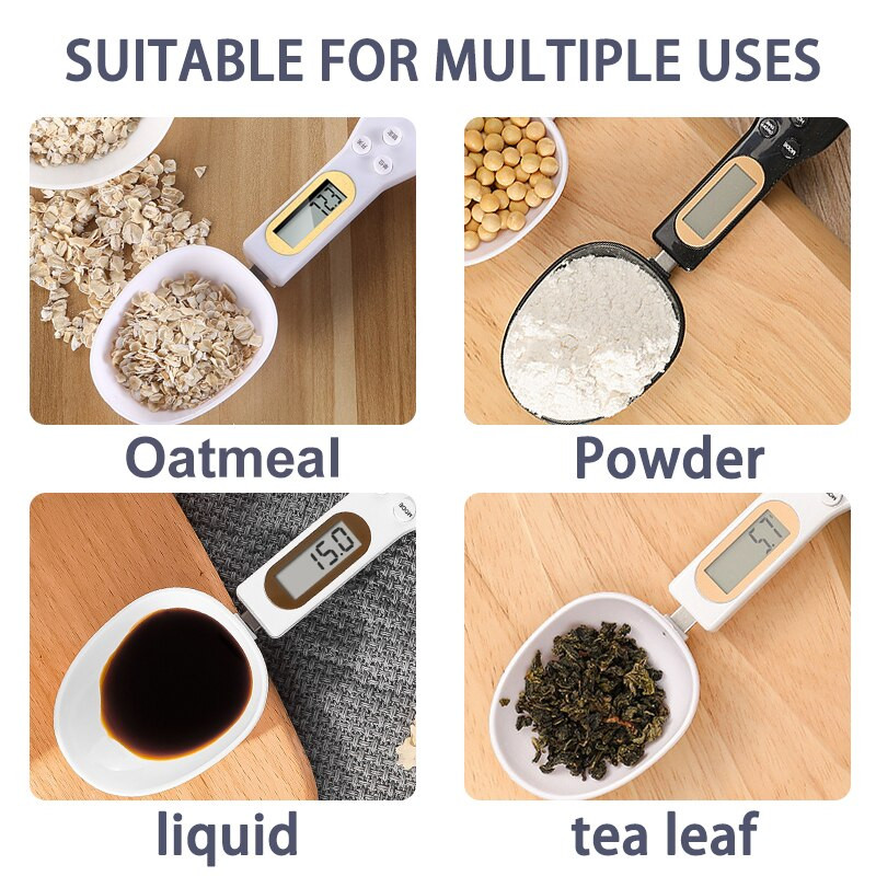 Ψηφιακή ζυγαριά κουζίνας LCD Ηλεκτρονική μαγειρική Κουτάλι μέτρησης βάρους φαγητού 500 γρ.