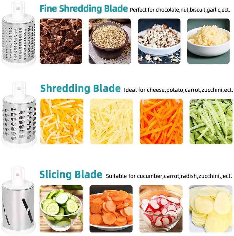 Κόφτης λαχανικών 3 σε 1 Περιστροφικός κόφτης λαχανικών Κόφτης φρούτων Τυρί τεμαχιστής πατάτας Spiralizer Εργαλεία σαλάτας Κουζίνα Σπίτι Gadgets