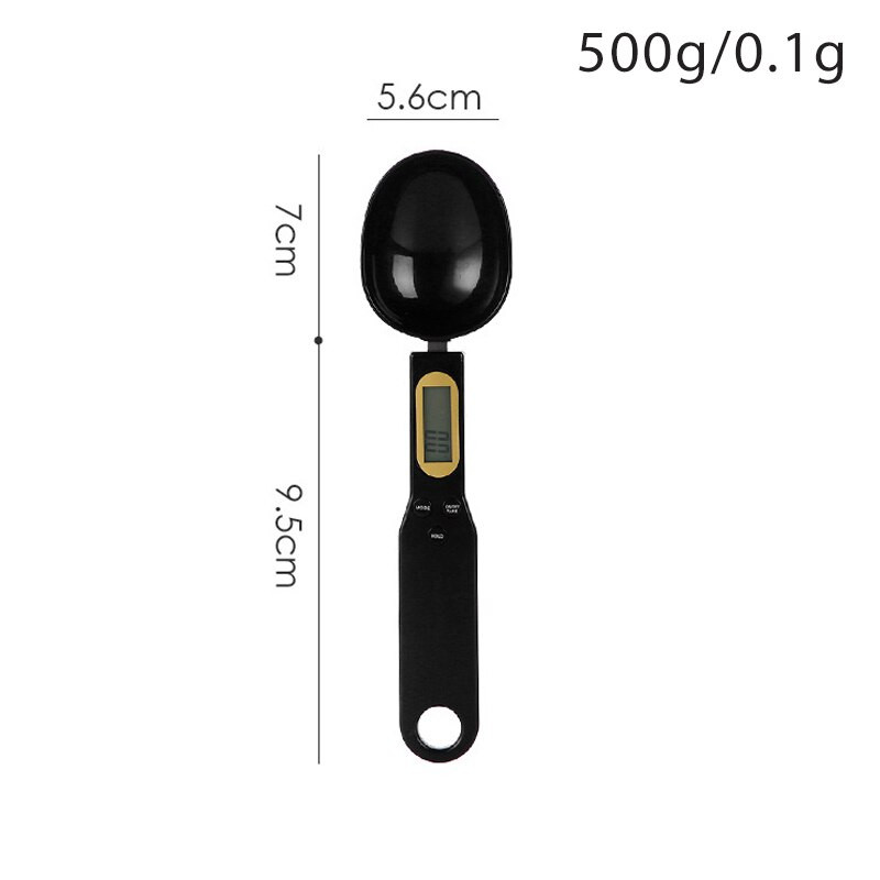 Virtuvės svarstyklės 500 g 0,1 g LCD elektroninis skaitmeninis matavimo šaukštas kavos arbatos cukraus šaukštas svėrimo svarstyklės Virtuvės įrankių priedai