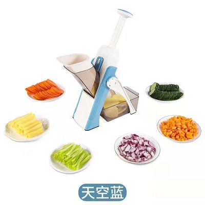 Πολυλειτουργικός κόφτης λαχανικών ρυθμιζόμενος από ανοξείδωτο ατσάλι Ασφαλής κόφτης τρίφτης πατάτας Κόπτης οικιακής χρήσης Gadgets κουζίνας