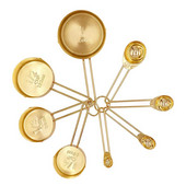 UPORS 4/8Pcs Μεζούρα και κουτάλια από ανοξείδωτο χάλυβα Μαγειρικά σκεύη με μέτρηση για ξηρά και υγρά υλικά
