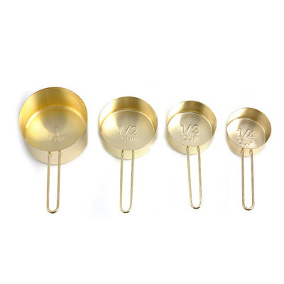 UPORS 4/8Pcs Μεζούρα και κουτάλια από ανοξείδωτο χάλυβα Μαγειρικά σκεύη με μέτρηση για ξηρά και υγρά υλικά