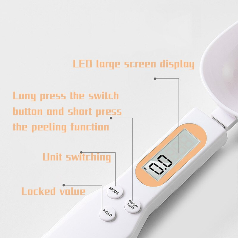 Ψήσιμο στο σπίτι τροφή μεζούρα κουτάλι ηλεκτρονική ζυγαριά ζυγαριά κουταλιού 0,1g ζυγαριά γάλακτος σε σκόνη φορητή ζυγαριά τροφής για σκύλους κατοικίδιων ζώων