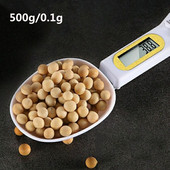Οθόνη LCD Ψηφιακή ζυγαριά κουταλιού 500g/0,1g Ηλεκτρονικό κουτάλι μέτρησης για αλεύρι φαγητού Γαλάκτωμα καφέ Gadget κουζίνας
