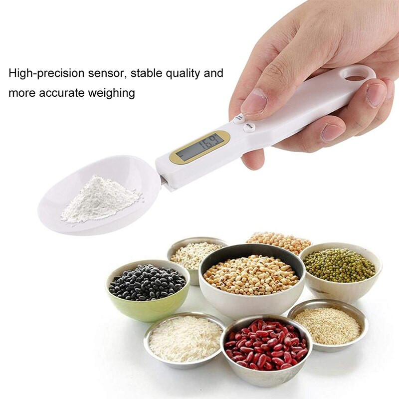 Οθόνη LCD Ψηφιακή ζυγαριά κουταλιού 500g/0,1g Ηλεκτρονικό κουτάλι μέτρησης για αλεύρι φαγητού Γαλάκτωμα καφέ Gadget κουζίνας