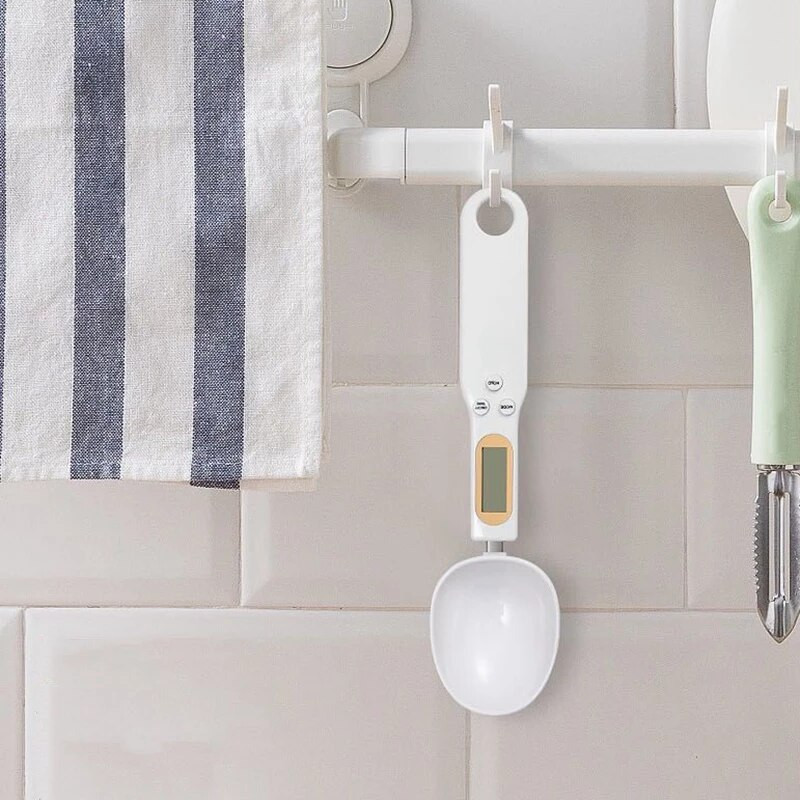 500g/0,1g Φορητή ψηφιακή ζυγαριά κουζίνας LCD Κουτάλι μέτρησης γραμμάριο USB Κουτάλι μαγειρέματος φαγητού Ζυγαριά ζάχαρης καφέ Εργαλείο κουζίνας