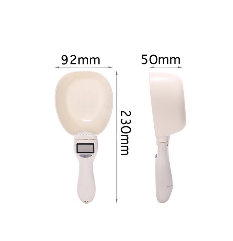 Ηλεκτρονική ζυγαριά κουζίνας Κουτάλι μέτρησης τροφής για σκύλους γάτα Φτυάρι κουζίνας Επιστημονική διατροφή Ποσοτική Διατροφή Μεζούρα για κατοικίδια