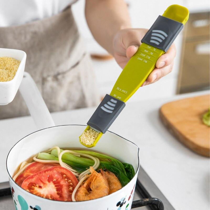 Ρυθμιζόμενη ζυγαριά κουζίνας Κύπελλο μέτρησης διπλής όψης Ζυγαριά ψησίματος οκτώ ταχυτήτων Κουτάλι μέτρησης αλάτι καφέ Ποσοτική συσκευή