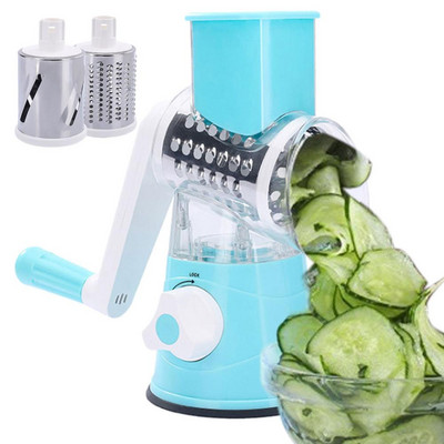 Χειροκίνητο Vegetable Cutter Kitchen Roller Gadgets Tool Veggie Potato Cucumber Carrot Τρίφτες σοκολάτας για πίτσα Hashbrowns Salad