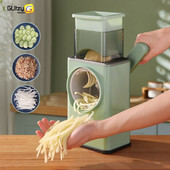 Πολυλειτουργικός κόφτης λαχανικών Χειρός περιστροφικός τρίφτης λαχανικών Ρολό θρυμματιστής Ξύστρα ραπανάκι πατάτας για εργαλεία κουζίνας