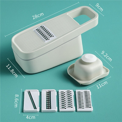 Εργαλείο λαχανικών φρούτων ρυζιού κοπής λαχανικών Αποφλοιωτής λαχανικών Πολυλειτουργικός τρίφτης τεμαχισμού καρότων