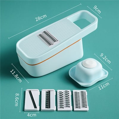 Εργαλείο λαχανικών φρούτων ρυζιού κοπής λαχανικών Αποφλοιωτής λαχανικών Πολυλειτουργικός τρίφτης τεμαχισμού καρότων