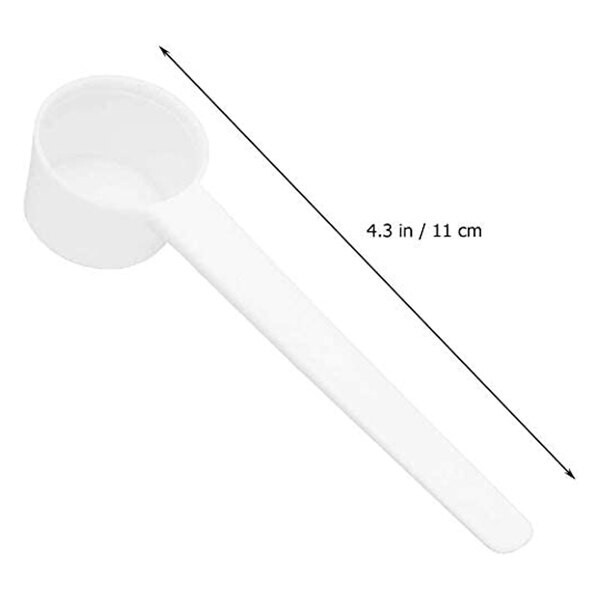 100 τμχ Πλαστικό δοσομετρικό κουτάλι καφέ 5G, που χρησιμοποιείται για γάλα σε σκόνη, υγρά καρυκεύματα, επαναχρησιμοποιήσιμο συμβατό κουτάλι