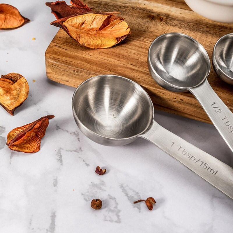 Μεζούρα Στρογγυλό φλιτζάνι μεζούρα 1/16-1 κουταλιά της σούπας Μπαρ Κουζίνα Ψήσιμο Κουτάλι της σούπας Εργαλείο Μαγειρικής Κουτάλι καρυκευμάτων